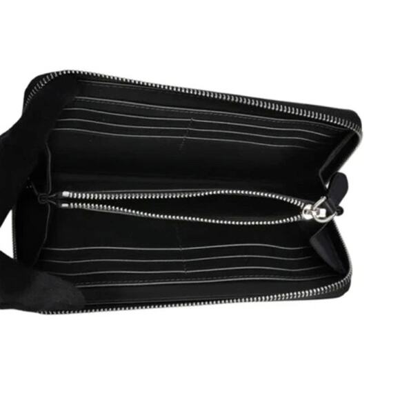 BURBERRY Long Zip Wallet*Blue Check & Red 100% Cotton & Leather*NEW with TAGS - Picture 4 of 6